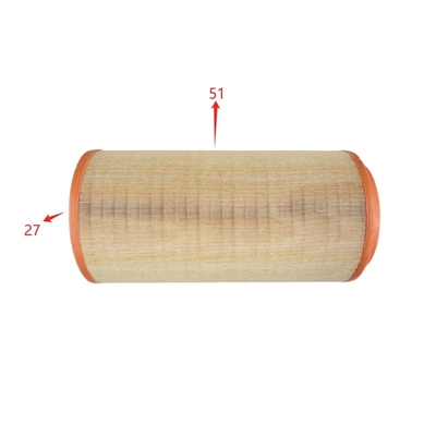 Modello di autocarro Assemblaggio di filtro dell'aria FAW K2751 DZ9X259190121 per autocarri Shacman Delong X3000