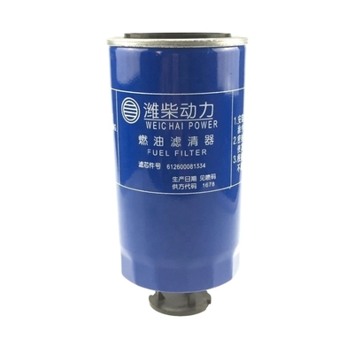 Sinotruk Howo Heavy Duty Truck Weichai Motore elettrico filtro dell'olio 612600081334 per il montaggio di auto Shacman